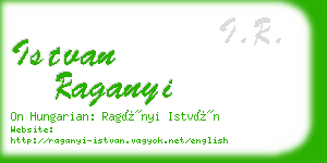 istvan raganyi business card
